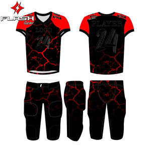 Uniforme de football Uniforme de football américain en sergé pour adulte par sublimation universitaire Uniforme de football américain de haute qualité - Product Image 2