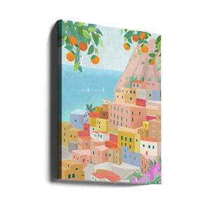Arte de Pared en Lienzo de Lujo Amalfi, Impresión Vintage, Diseño Rústico para Sala de Estar, Decoración Navideña de Pared Estilo Vintage - Product Image 1