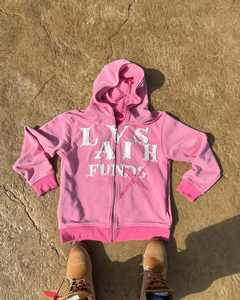 Conjunto de sudadera con capucha y pantalones de chándal acampanados con parche de socorro y pantalones de chándal personalizados superventas con cremallera para hombres y mujeres - Product Image 1