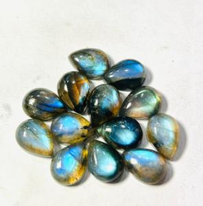 ชุดอัญมณีทรงหลังเบี้ยตัดรูปลูกแพร์ขนาด8x12มม. ทำจากแร่แลบราโดไรต์ธรรมชาติ13ชิ้น - Product Image 5