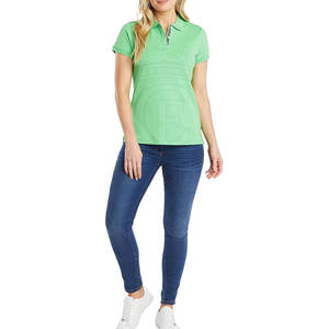 Polo grande taille à séchage rapide respirant pour femmes avec logo personnalisé motif en tricot solide décontracté pour hommes quantité minimale de commande bas - Product Image 2