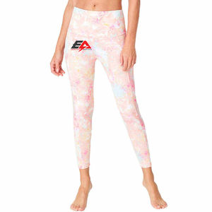 Legging taille haute personnalisé OEM pour femmes Taille XL Taille moyenne extensible Fitness Pantalon de yoga Collants d'entraînement sportif Caractéristiques sexy Logo - Product Image 1