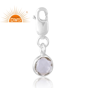 Dernière vente en argent sterling 925 cristal naturel Quartz pierre précieuse pendentif fabricant de bijoux personnalisés - Product Image 2