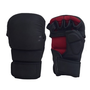 Gants de boxe MMA en cuir en vrac pour l'entraînement Sparring Kickboxing & Muay Thai Workout 4 "large sangle - Product Image 3