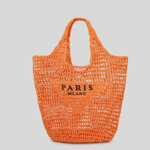 Vente en gros 2025 Sac fourre-tout en paille de jute tissé à la main pour femmes d'été personnalisé Sac à main tendance à double poignée Creux pour vêtement utilisation à la plage - Product Image 4