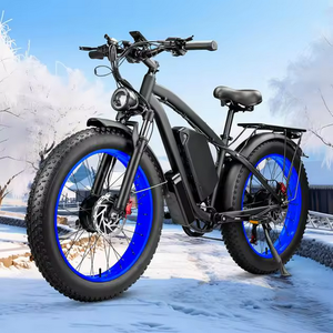 Bicicleta Eléctrica de Aluminio con Motor Dual de 6000W para Adultos - Bicicleta Eléctrica Rápida de 12V 70Ah para Hombres y Mujeres, 45 MPH, hasta 100 Millas de Autonomía, Neumáticos Gruesos de 24 Pulgadas - Product Image 1