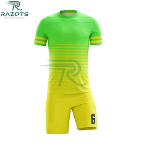 Shorts de football Razorts International 100% polyester, taille élastique, respirant, séchage rapide, ensemble de maillots de football personnalisés pour hommes - Product Image 4