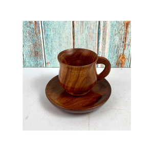 Sous-verre en pierre de tasse de thé en bois pour la maison et le bureau sous-verre de tasse pour la forme de pièce de conception de fleur avec le produit naturel - Product Image 5