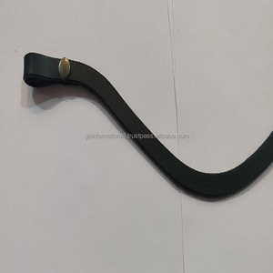 HIGH QUALITY LEATHER FLAT BROW <b>BAND</b> WITH POP <b>SNAP</b> BUTTON for LOOP CLOSURE ALL SIZES AVAILABLE - Product Image 4