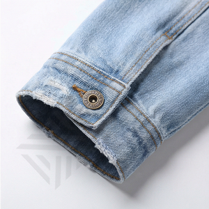 Chaqueta Vaquera Personalizada de Alta Gama para Hombre y Mujer, Cuello Alto, Reversible, Moda de Invierno, Ropa de Calle, Estilo Vintage - Product Image 6