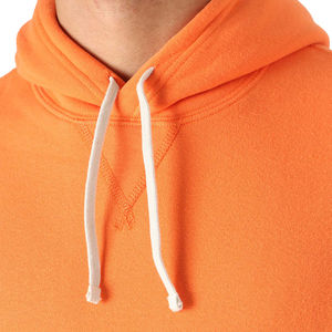 Sweats à capuche couleur unie en coton avec logo personnalisé pour l'hiver grande taille Sweatshirts à capuche unisexes et en vrac pour hommes - Product Image 2