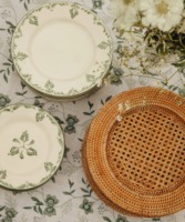 Napperon en rotin tissé naturel luxueux Produits écologiques Fabriqué au Vietnam Décoration de table Napperon tissé Vente en gros Moderne