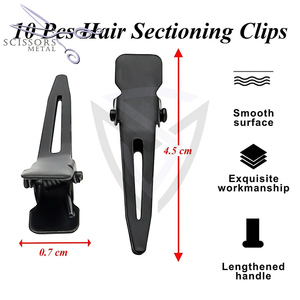 Tijeras Profesionales de Metal Negro Mate, Venta al por Mayor, Acero Inoxidable de Grado Quirúrgico, Color Personalizado, para Extensiones de Cabello - Product Image 5