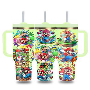 Vaso Térmico Personalizado con Logotipo Empresarial, Diseño <span class=keywords><strong>de</strong></span> <span class=keywords><strong>Mario</strong></span> <span class=keywords><strong>Bros</strong></span>, 40 oz, Doble Pared, Libre <span class=keywords><strong>de</strong></span> BPA, con Caja <span class=keywords><strong>de</strong></span> Regalo - Product Image 2