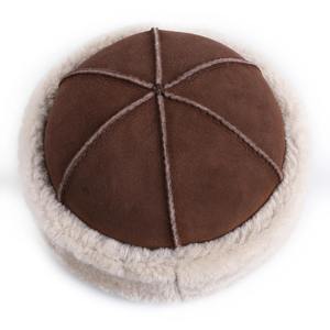 Tamaño ultra grande 54-62cm Sombrero de protección auditiva cálido de invierno para hombre Piel sintética de cuero genuino Interior Gorras negras/marrones para ropa informal - Product Image 1