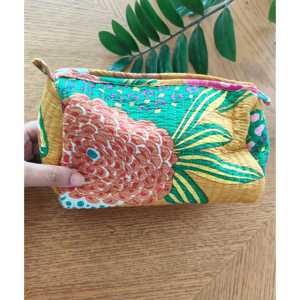 Sac fourre-tout en coton écologique Tuscan Sun, style bohème, design à empiècements, pochette unique, logo personnalisable, fermeture éclair, pour usage quotidien toute l'année - Product Image 2