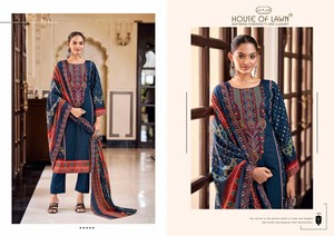 Colección de Salwar Kameez de Algodón Premium con Estampado Digital, Ropa de Fiesta India y Pakistaní, Tejido House Lawn, Absorbe la Humedad, Secado Rápido - Product Image 3