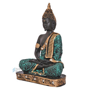 Estatua moderna de Buda Samadhi de poliresina de 9 pulgadas, ídolo para el hogar y la Oficina, escultura elegante para decoración de sala de estar y oficina - Product Image 2