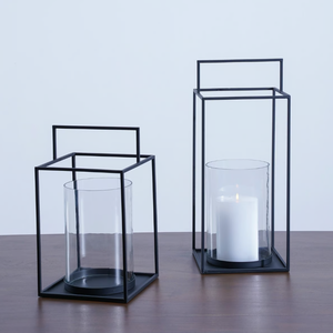 Estilo elegante, increíbles marcos de varillas de Metal, farolillos de velas hechos a mano a bajo precio para decoración del hogar, farol para interiores y exteriores - Product Image 2