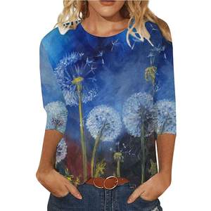 Vente en gros de t-shirts pour femmes sur mesure nouveau style toile respirante écologique sublimation imprimé matériau de haute qualité - Product Image 4
