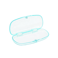 Étui à lunettes translucide en plastique à fermeture magnétique Boîte à lunettes et étui à lunettes