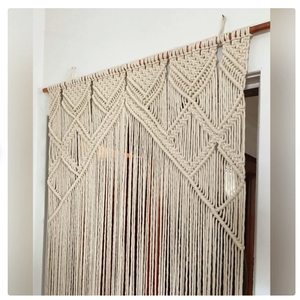 Macrame <b>Door</b> Curtain Large Wedding Backdrop Wall Hanging Macrame <b>Door</b> Curtain | Large Wedding Backdrop Wall Hanging Tapestry - Product Image 1