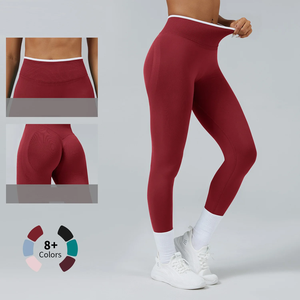 Women Middle <b>Waist</b> <b>Seamless</b> Yoga <b>Leggings</b> Push Up Sport Fitness Running Pants Hip Lift <b>High</b> Elastic Gym <b>Leggings</b> Sport <b>Legging</b> - Product Image 2