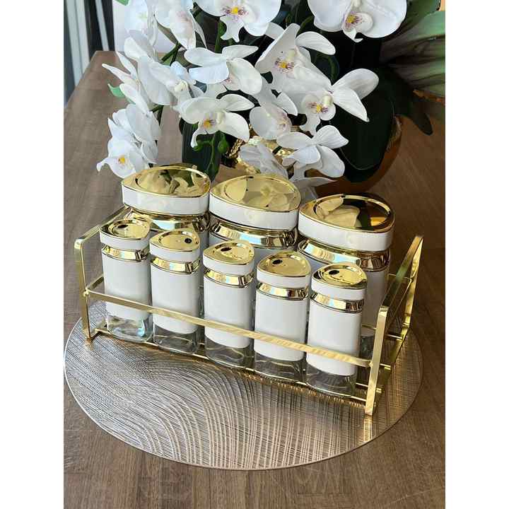 Lady Stand Jar with Lid - Spice Set 8 Pieces