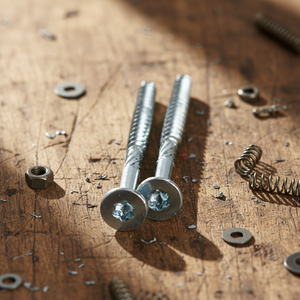 Tornillos Autorroscantes para Madera con Cabeza Avellanada y Accionamiento Torx, de Acero al Carbono de Grado Industrial Clase 4.8 6.8 (Pulgadas/Métrico), Recubiertos de Níquel/Zinc, Rosca Gruesa - Product Image 1