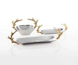 Bol à chocolat en métal de grande capacité avec finition miroir pour servir des bonbons et des bonbons pendant les fêtes et les célébrations - Product Image 6