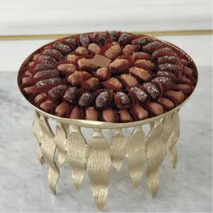 Admirable Design Aluminium Chocolat et Dessert Servant Tarys Sety De 2 Dates De Restaurant Or Et Argent Serveur Stands - Product Image 4