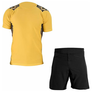 Unisex Full Sleeve Jiu Jitsu Rash Guard Sets Heat-Transfer Printed Breathable Compression Quick Dry Eco-Friendly Anti-UV - Product Image 1