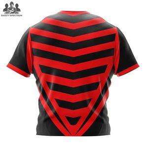 Ensemble de maillots de rugby personnalisés en polyester respirant et écologique à transfert thermique intégral – Nouveau style - Product Image 5