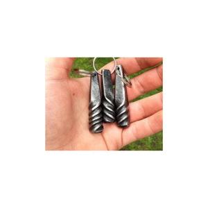 Colgante de Cruz de trol forjado hecho a mano para mujer, herrero personalizado, Vikingo, collar, amuleto, colgante de hierro Medieval con parte superior trenzada, venta al por mayor - Product Image 2