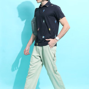 เสื้อยืดผู้ชายไซส์ใหญ่ สไตล์อเมริกัน สำหรับฤดูร้อน รุ่นใหม่ล่าสุด ราคาพิเศษ เป็นมิตรกับสิ่งแวดล้อม ปักลายเรียบง่าย แห้งเร็ว ผ้ายืดสแปนเด็กซ์ - Product Image 5