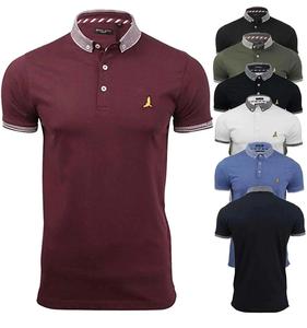 Mode été décontracté hommes pour chemise anti-rides solide 100% coton Jersey à manches courtes - Product Image 6