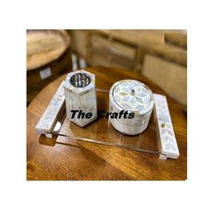 Quemador de Incienso Árabe de Madera, Juego de Dos Quemadores de Diferentes Tamaños, Quemador de Oud para Bodas y Eventos - Product Image 3