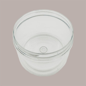 20 Piece Clear PET 150ml <b>Jar</b> with Glossy Black <b>Screw</b> <b>Top</b> Lid Cylinder Shape for Skin Care Cream Loose Powder or Ice Cream - Product Image 2