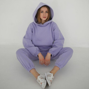 ชุดวอร์มฮิปฮอปคลาสสิกชุดวอร์มสองชิ้นสำหรับผู้ชายและผู้หญิงชุดวอร์มออกแบบโลโก้ได้เอง - Product Image 1