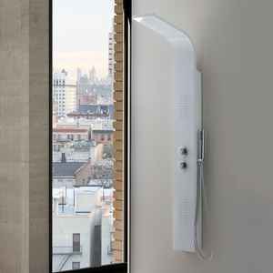 Panel de Ducha de Aluminio Blanco con Hidromasaje y Cabezal de Ducha para Conjuntos de Baño - Product Image 2