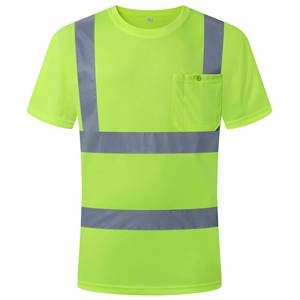 Chemises de sécurité à séchage rapide haute visibilité, réfléchissantes, classiques, ignifuges, résistantes à l'eau, t-shirts de chantier - Product Image 6