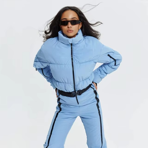 ชุดสกีแฟชั่นฤดูหนาว ชุดกันหิมะแบบกันน้ำ อุ่นสบาย สำหรับกิจกรรมกลางแจ้ง ชุดจั๊มสูทแบบชิ้นเดียวสำหรับผู้ชายและผู้หญิง - Product Image 6