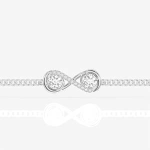 Anantya Men's Sterling Silver Moissanite <b>Bracelet</b> & Bangle - Product Image 3