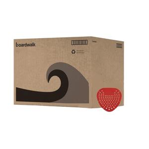 Rejilla desechable para urinario con fragancia a cereza Boardwalk, en forma sólida, color rojo, paquete de 1 docena para uso en baños - Product Image 5