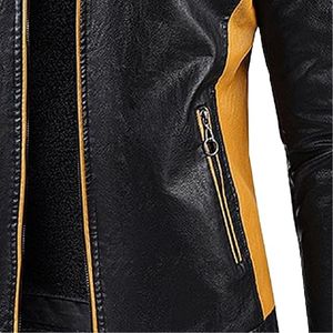 Vente en gros Veste en cuir vintage décontractée, manteau, vestes en cuir pour hommes - Product Image 4