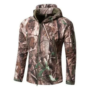 Vestes tactiques camouflage respirantes à capuche pour hommes Veste à capuche softshell imperméable pour la randonnée et le camping - Product Image 3