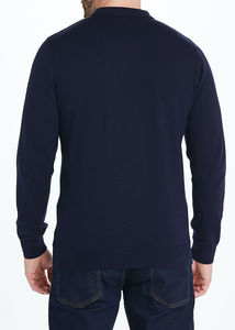 Polo de golf à manches longues pour homme Polo de haute qualité 100% coton avec broderie personnalisée anti-rides polos en tissu tricoté - Product Image 2