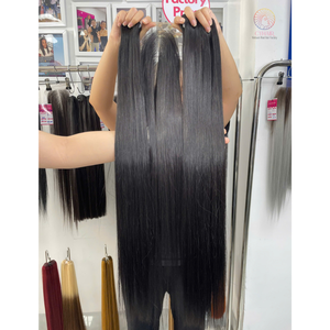 ช่อผมตรงจากกระดูก100% เวียดนามผมดิบเรมี่ผมสีดำธรรมชาติเรียบลื่นหนาเต็มตัวพร้อมส่ง - Product Image 6