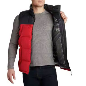 sleeveless <b>men</b> puffer <b>vest</b> full zip <b>men</b> puffer <b>vest</b> zip front <b>men</b> puffer <b>vest</b> stand collar <b>men</b> puffer <b>vest</b> high neck <b>men</b> puffer - Product Image 4