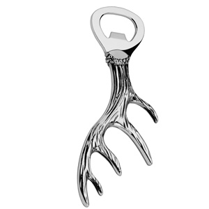 Abrebotellas de diseño de cuernos de ciervo de Metal creativo de plata de la mejor venta para accesorios de fiesta de boda de restaurante - Product Image 6